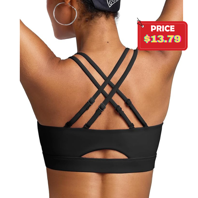 Sports Bra with Sewn in Pads Deal: Save 40%