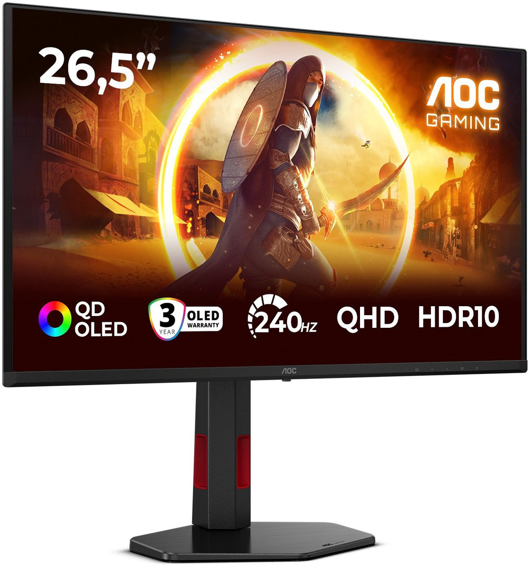 (Refurb, Like New) AOC Q27G4ZDR QD-OLED 26.5″ Only $258.39 at Ebay