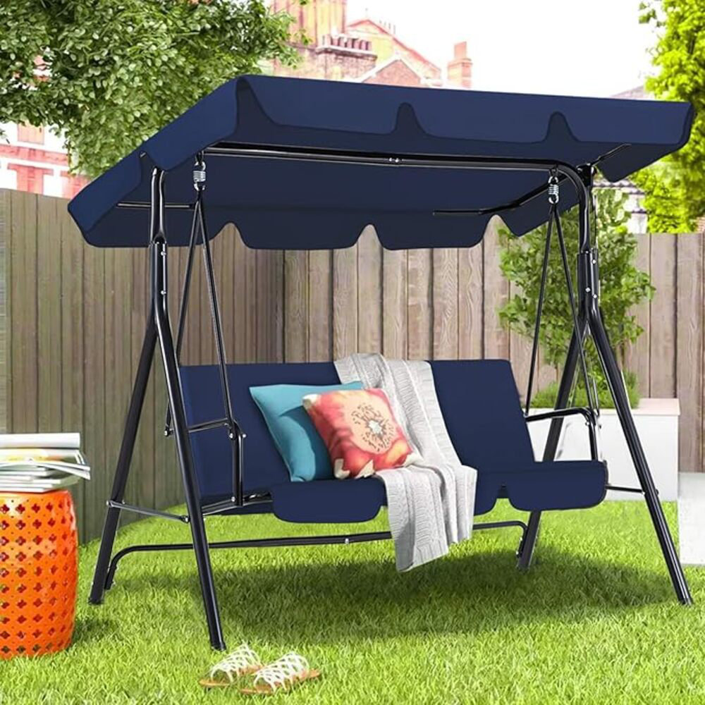 Ebern Designs Khloee 2-Seats Outdoor Porch Swing Deal at Wayfair: $339.99