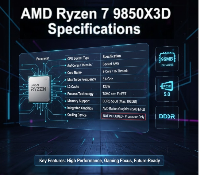 [Combo] 9850X3D and Asrock Challenger 9070XT Only $979 at Newegg