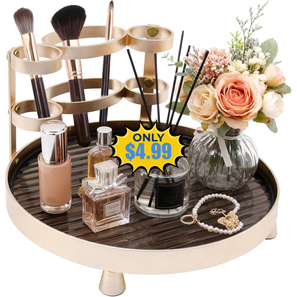 YUPER Round Metal Bathroom Tray Deal: Save with Promo Code