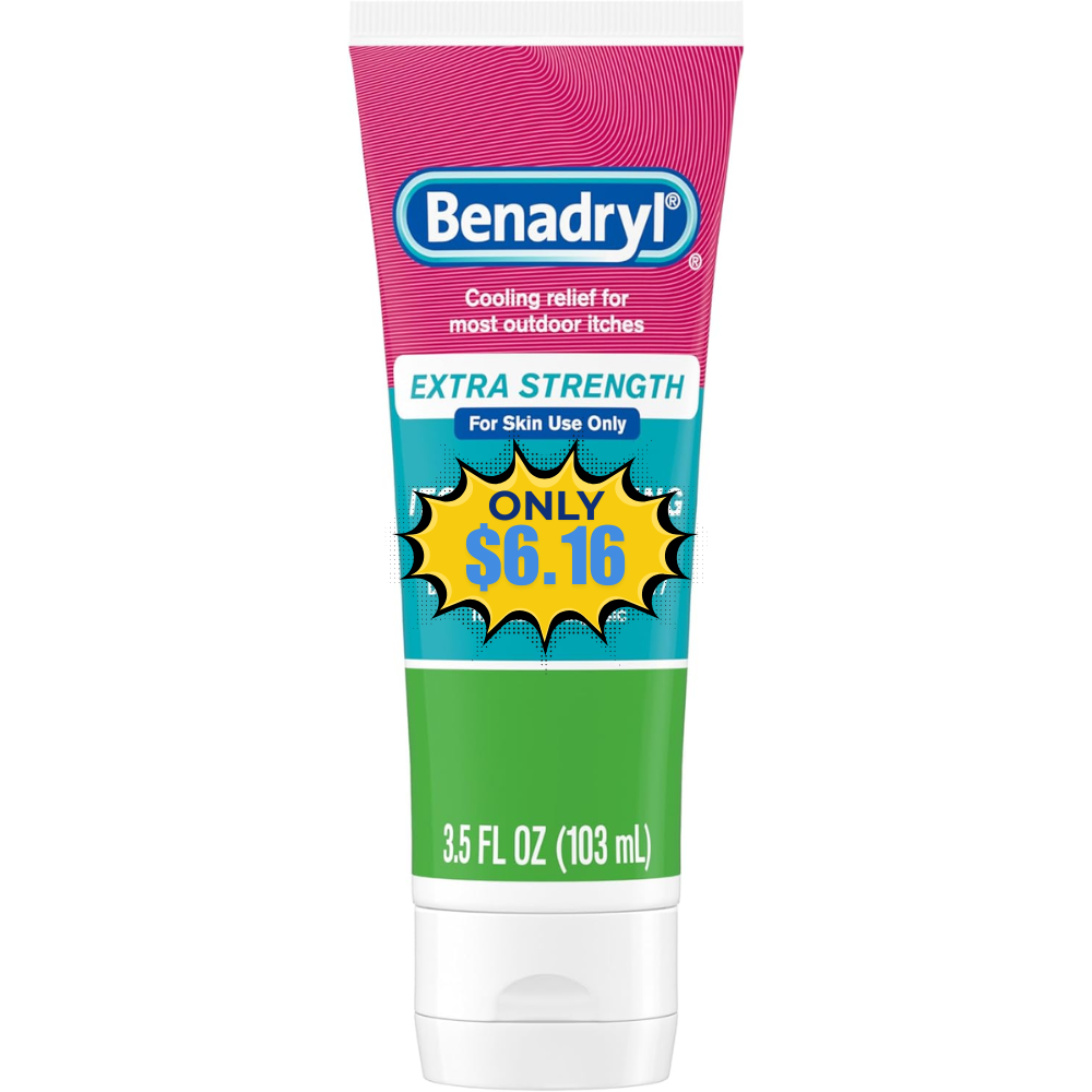 Benadryl Topical Itch Relief Gel 3.5 OZ Deal: Save 23%