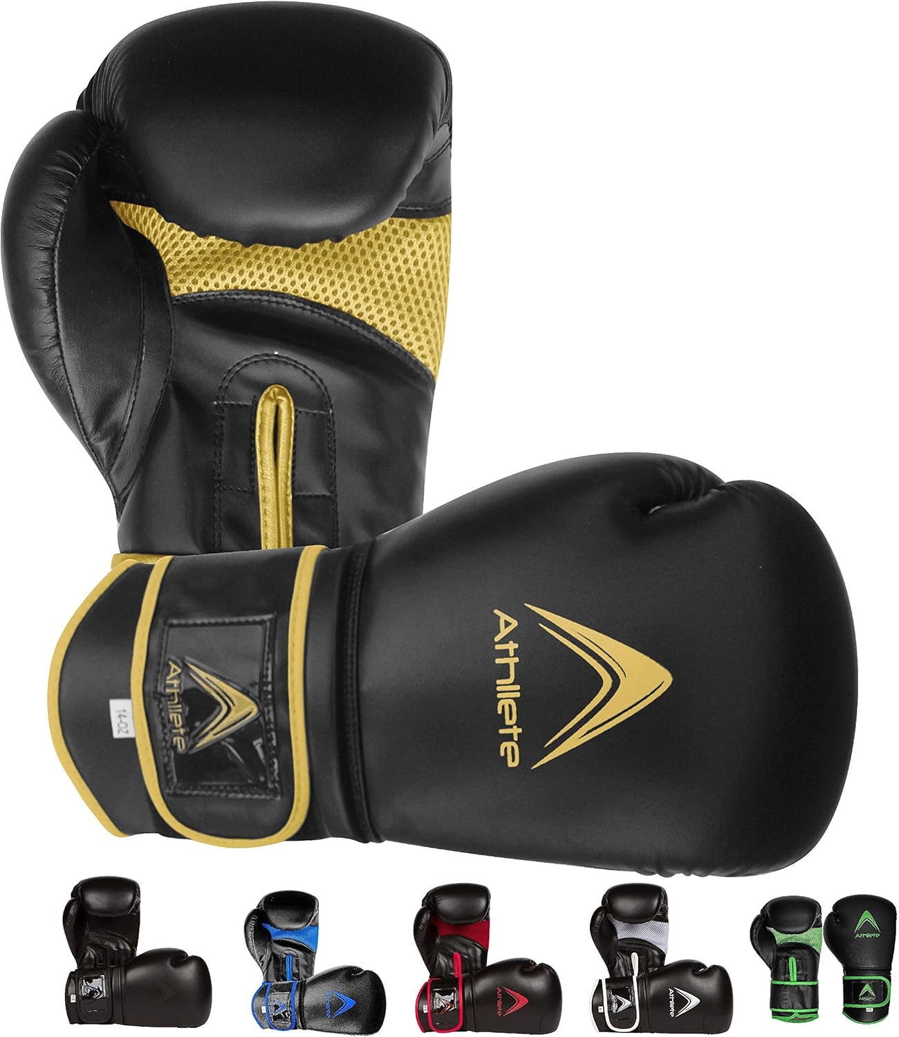 Athllete Men's Boxing Gloves 16 oz - Kickboxing & Sparring, deal at Amazon