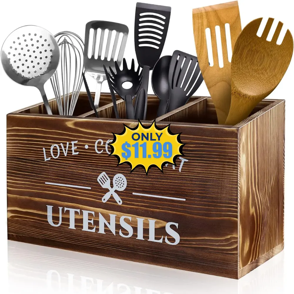 MINCORD Brown Utensil Holder Deal: Save 11%