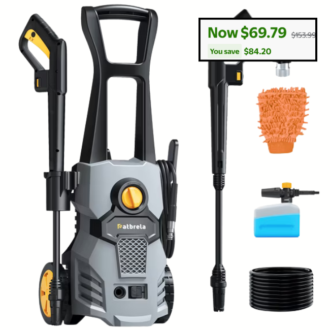Electric Pressure Washer Deal at Walmart: Save $84.20