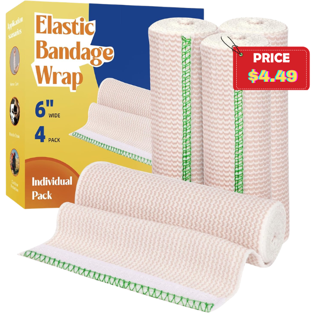 4 Pack Elastic Bandage Wrap Deal: Save 10%