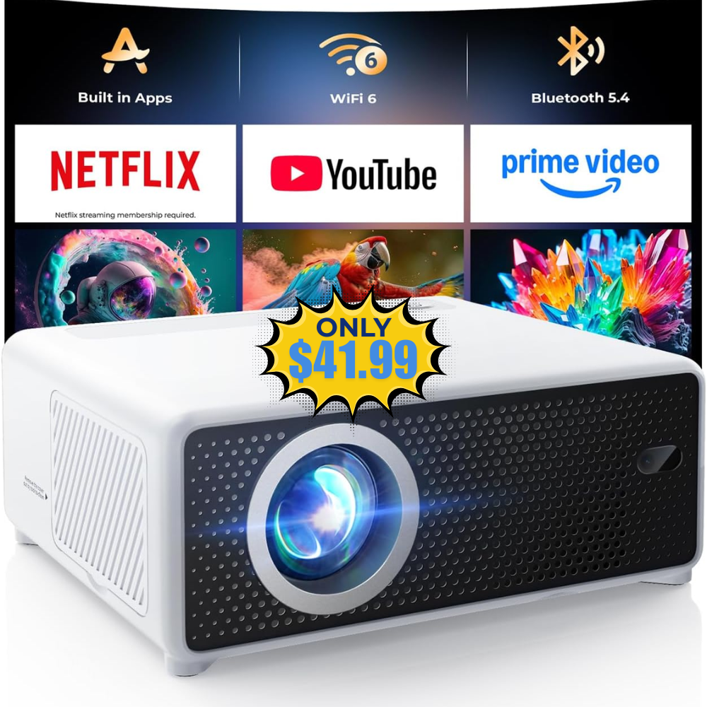 GOODEE Mini Projector with WiFi Promo: Get $18 Off