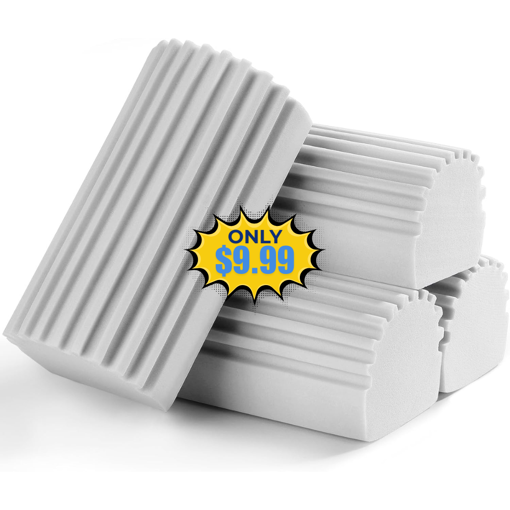 Jeymei 4-Pack Damp Clean Duster Sponge Deal: Save 29%