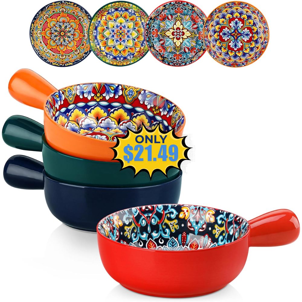 vancasso Soup Bowls with Handles Deal: Save 7%