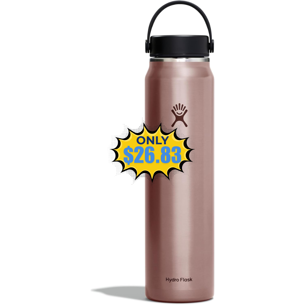 Hydro Flask 40 Oz Hiking Water Bottle Deal: Save 51%