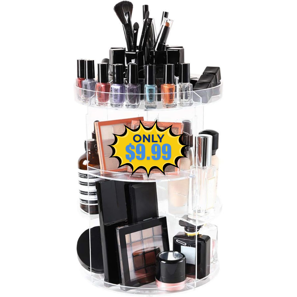 360 Rotation Cosmetic Storage Holder Deal: Save 23%
