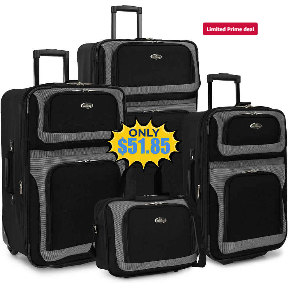 Rolling Luggage 4-Piece Set Deal: Save 73%