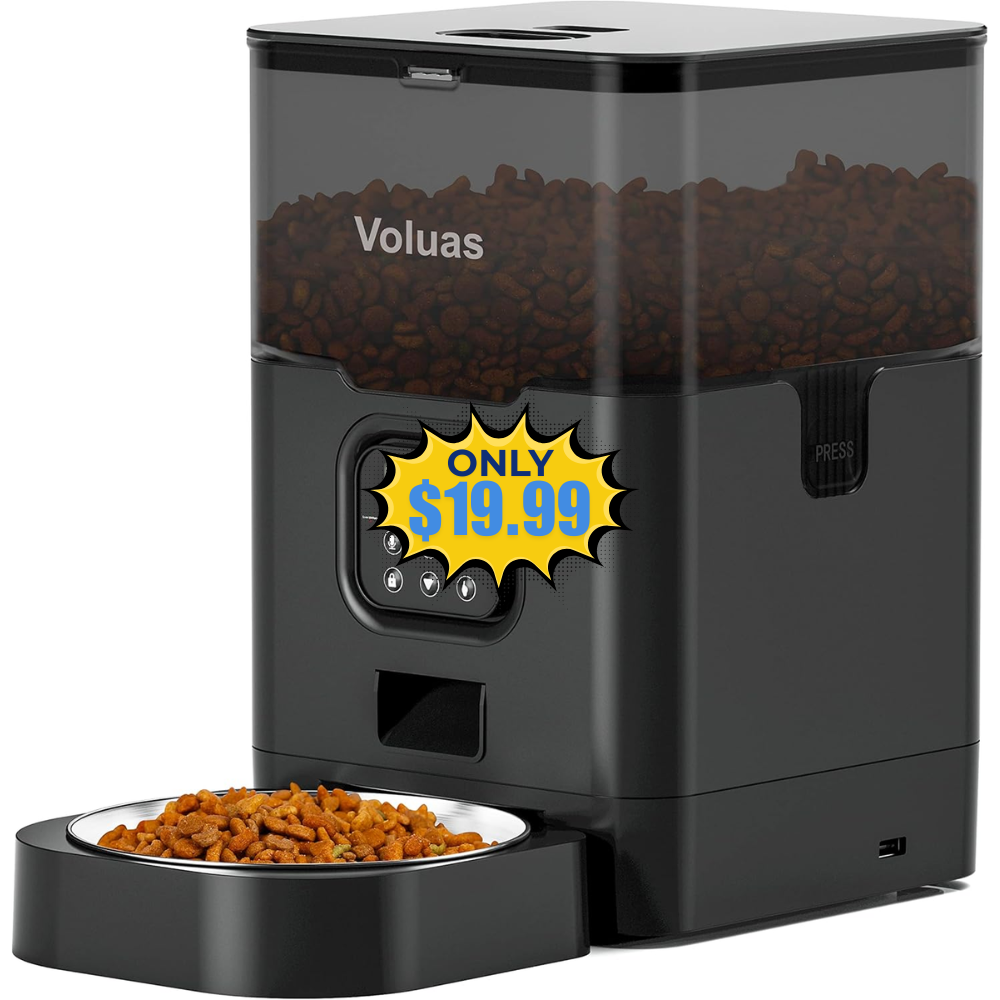 VOLUAS Pet Dry Food Dispenser Deal: Save 12%