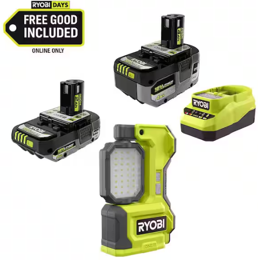 Home Depot Daily Pick: Ryobi ONE+ 18V Hybrid Cordless LED Ma deal at Home Depot
