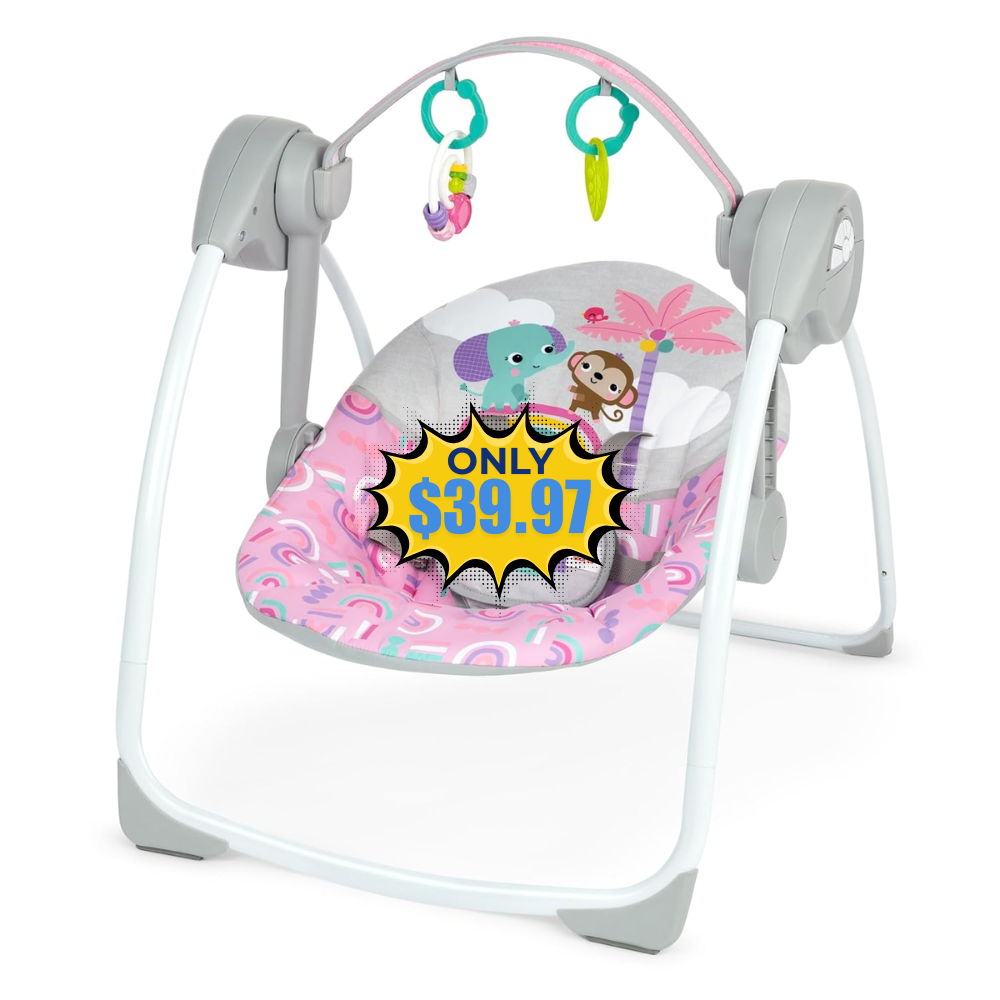 Automatic Baby Swing with Music: Save 33%