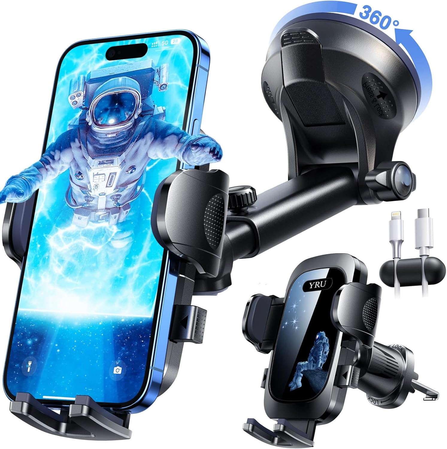 YRU Military-Grade Car Phone Mount Only $28.48 (Reg. $42.99) at Amazon