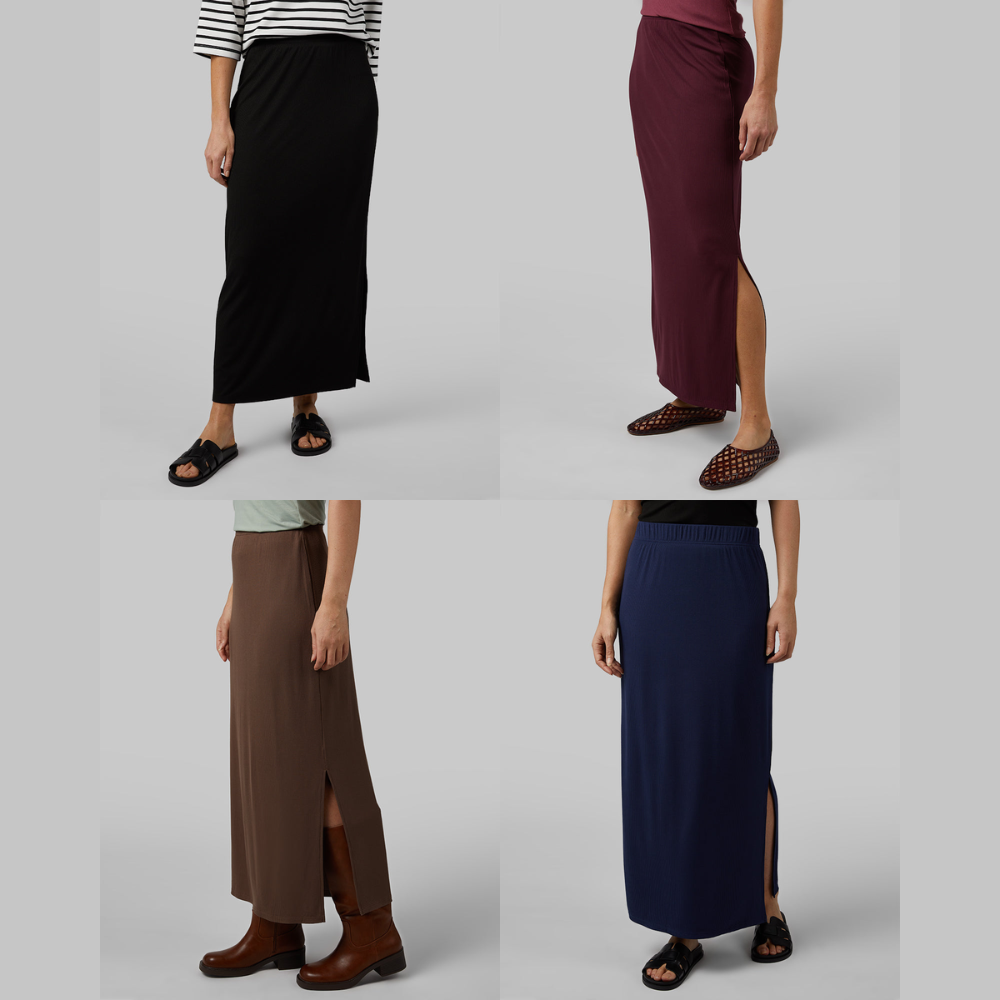 Women’s Soft Rib Maxi Skirt Deal at 32 Degrees: Save 64%