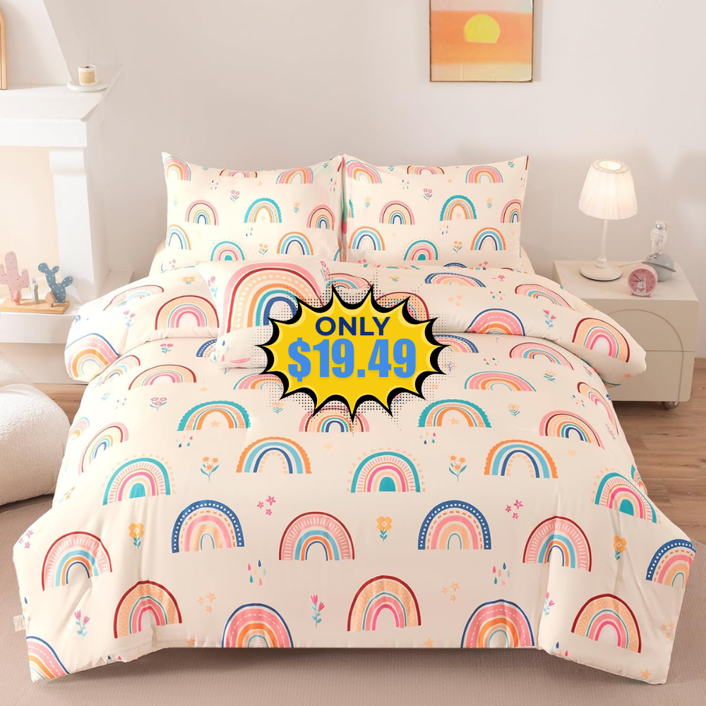 Rainbow Girls Bedding Set Deal: Save 6%