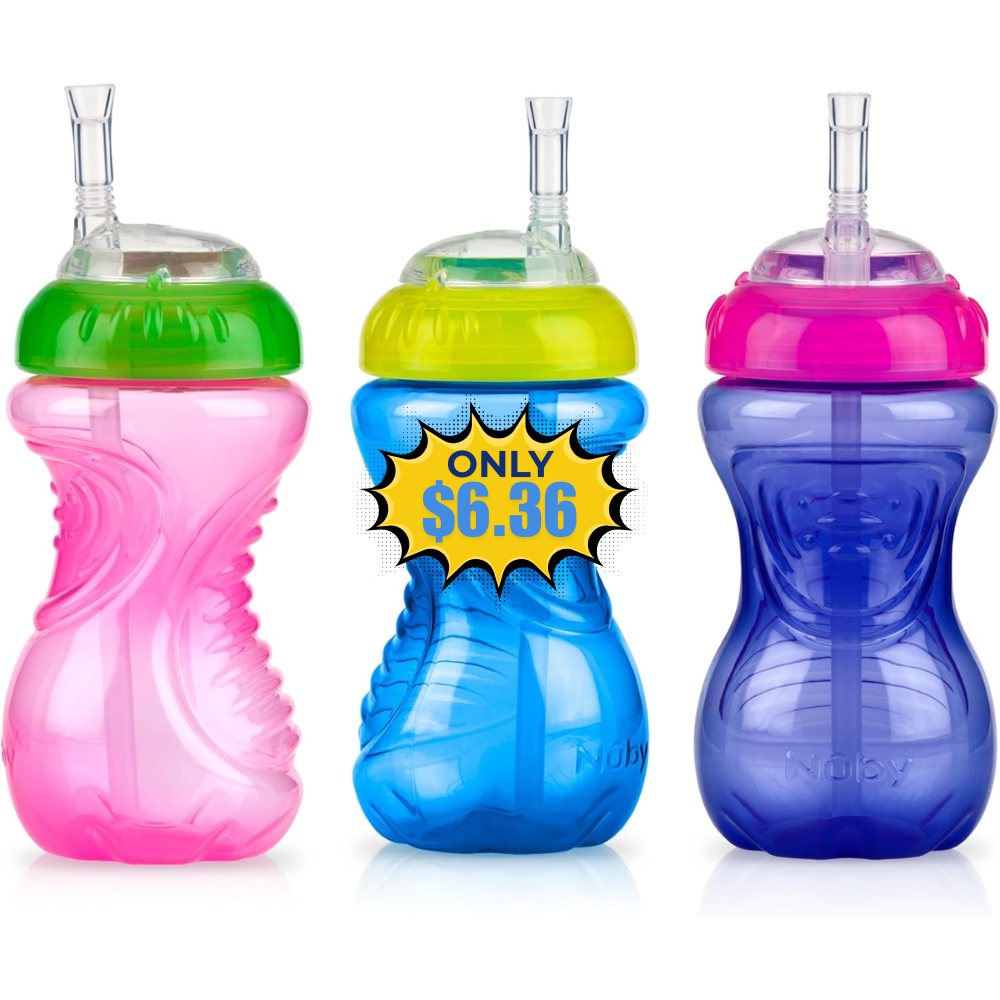 Nuby No-Spill Soft Straw Sippy Cup Deal: Save 42%