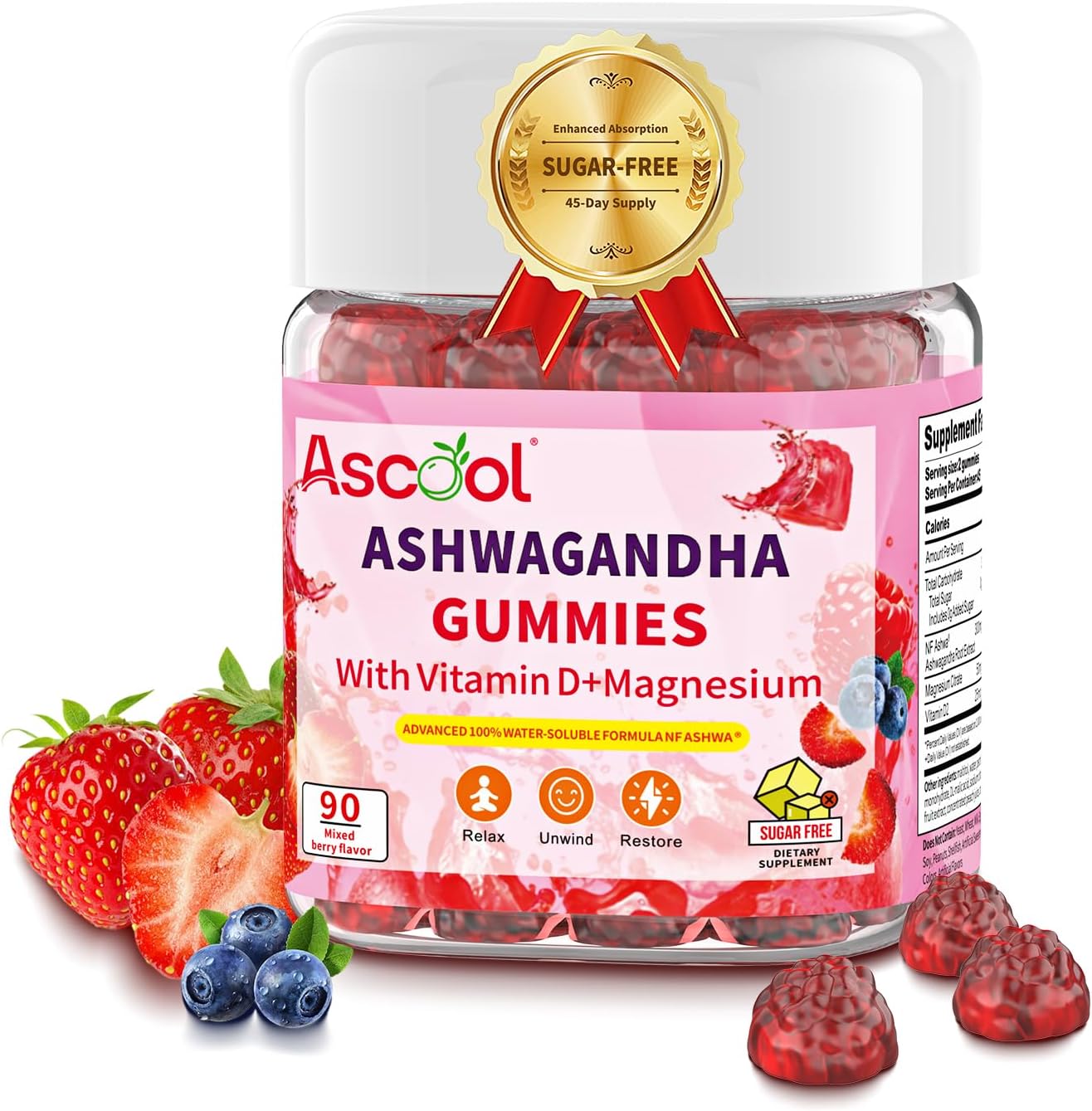 Ashwagandha Gummies 90-Count for Only $9.99 (Reg. $9.99) at Amazon