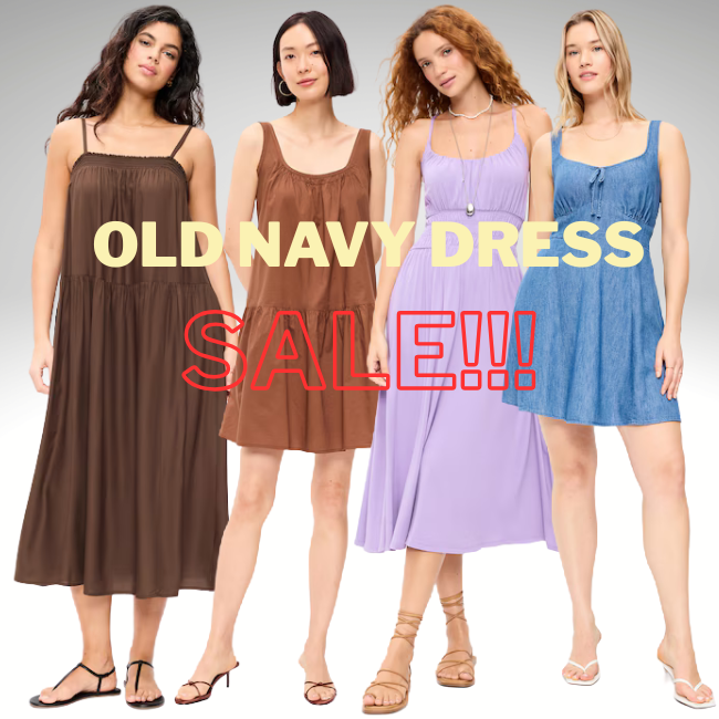 Old Navy Dress Sale: 75% Off