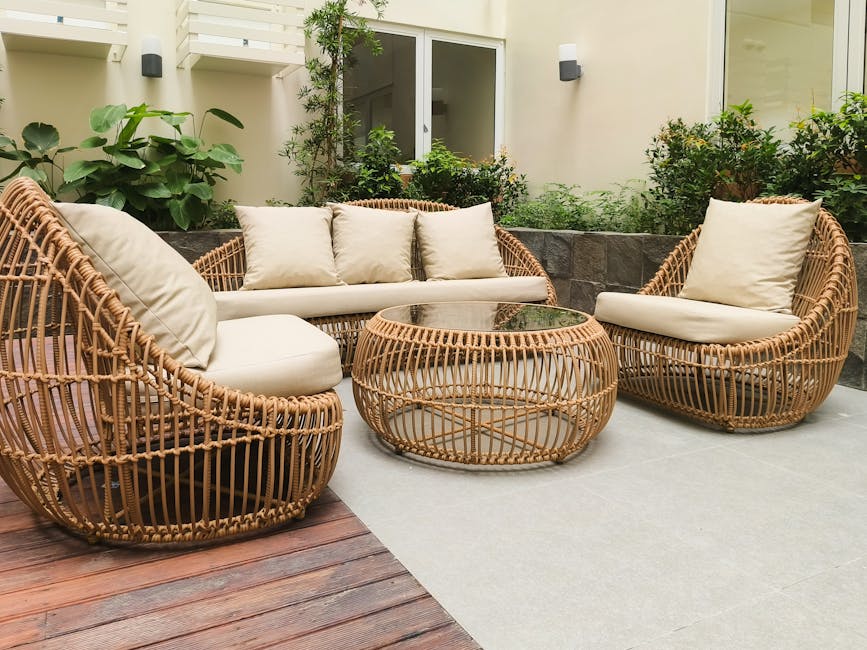 Table & Chairs w/ Cushions | 3-Piece Patio Set Just