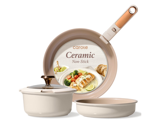 Carote 5-Piece Ceramic Cookware Set Deal: Save at Walmart
