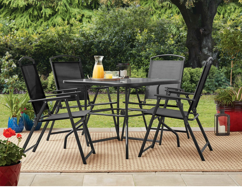Mainstays 5-Piece Steel Patio Dining Set Deal at Walmart: Just $98