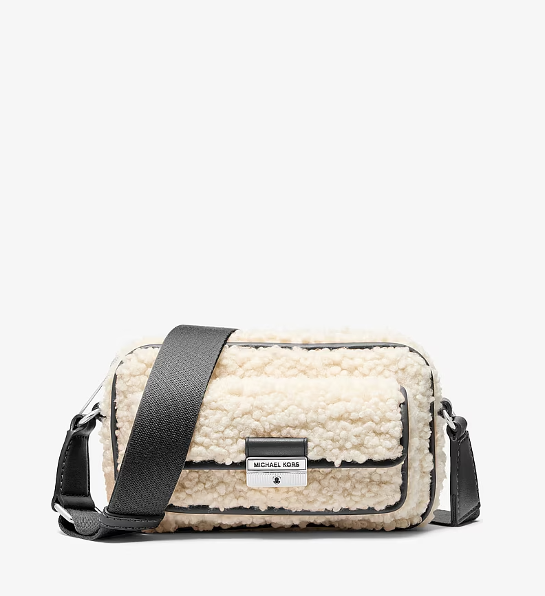 Bradshaw Faux Shearling Camera Crossbody Bag Deal at Michael Kors: Save $330.01