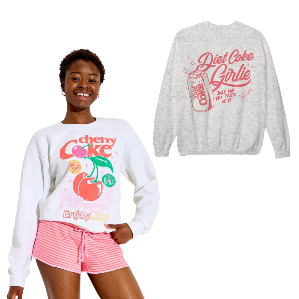 Women’s Crewneck Coke Graphic Pullover Sweatshirt ONLY $25.00 at Target