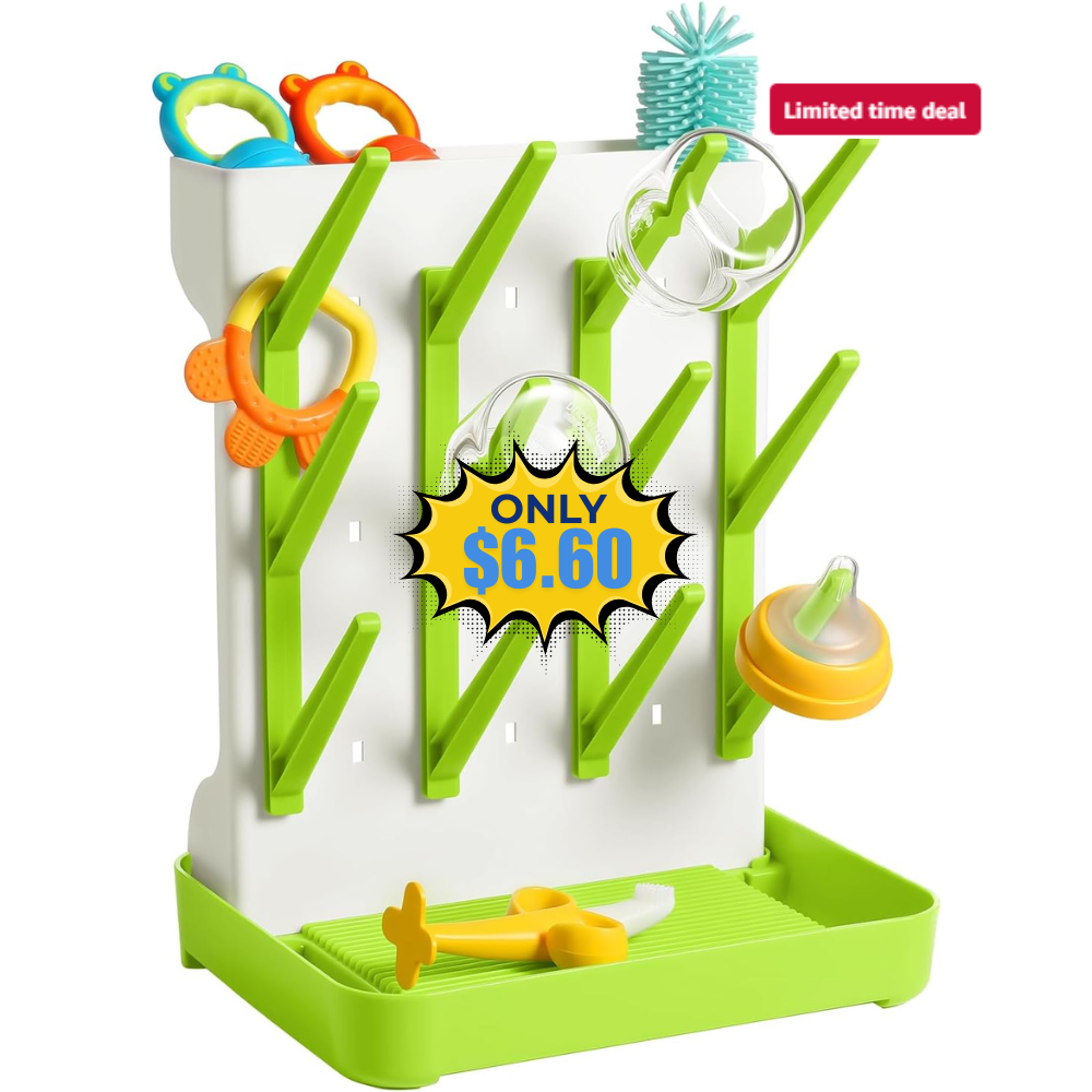 MeCids Baby Bottle Drying Rack Deal: Save 34%