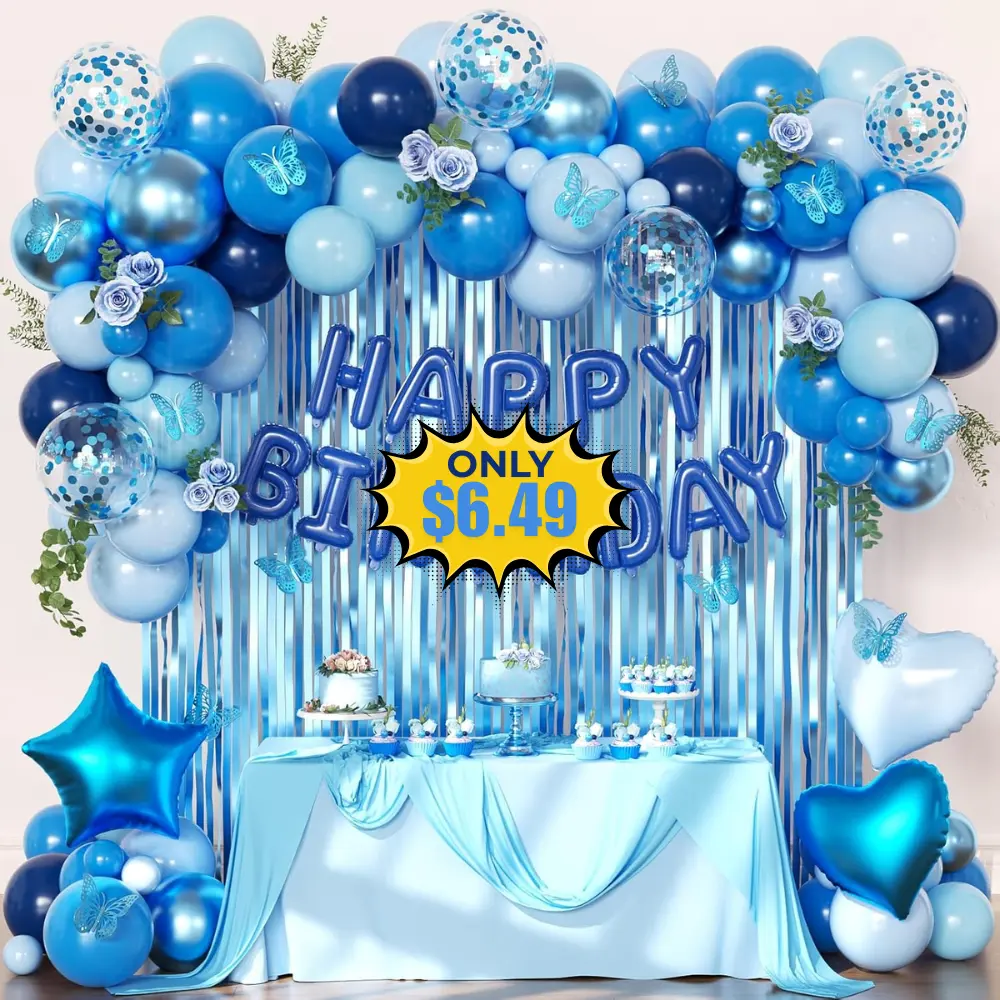 Navy Blue Birthday Decorations Deal: Save 19%