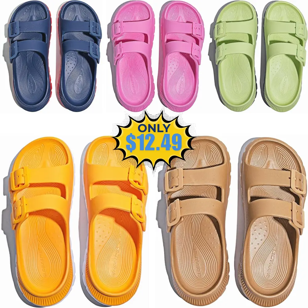 GLOBALWIN Womens Recovery Slides Deal: Use promo code 58U5U5AB