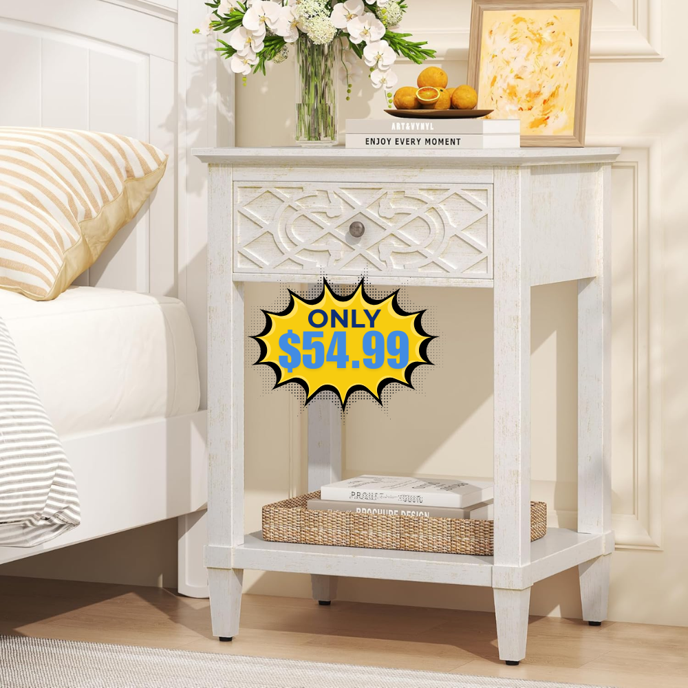 Karlott 26″ Farmhouse Night Stand Deal: Save 21%