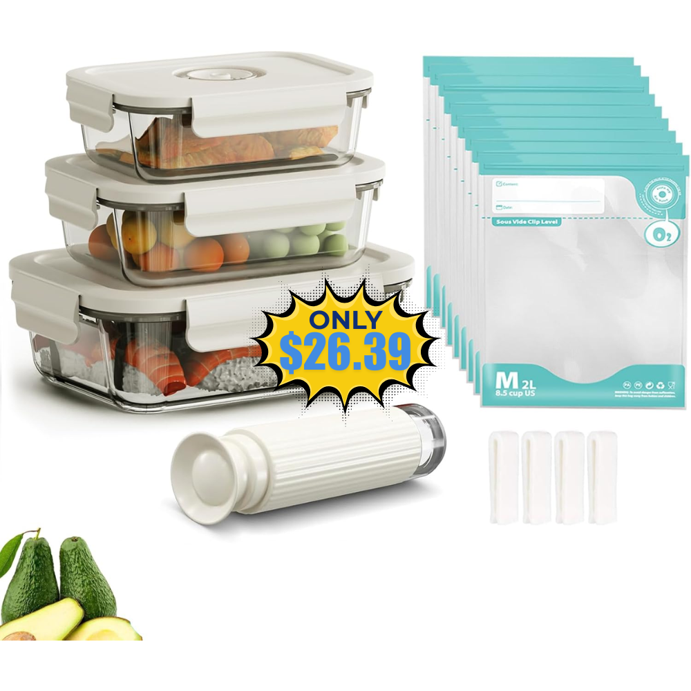 Vacuum Sealer & Food Storage Container Deal: Save with Promo Code