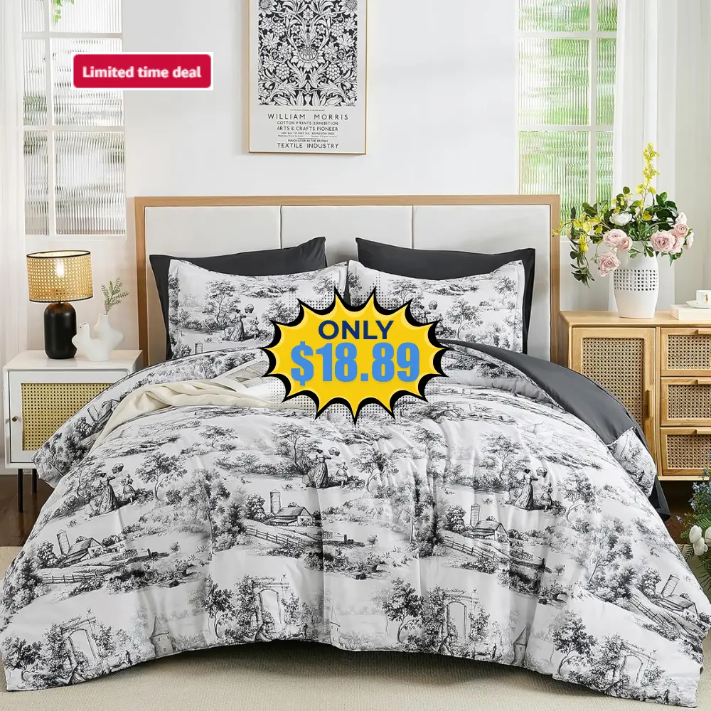 King Comforter Set 7 Pieces Deal: Save 42%