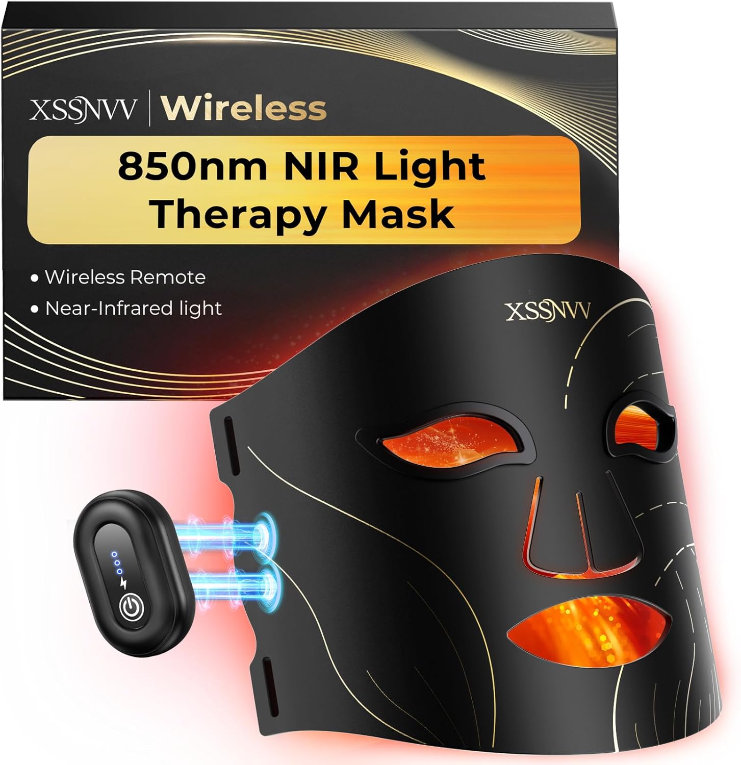 Red Light Therapy for Face – Cordless LED Face Mask with 4 L deal at Amazon
