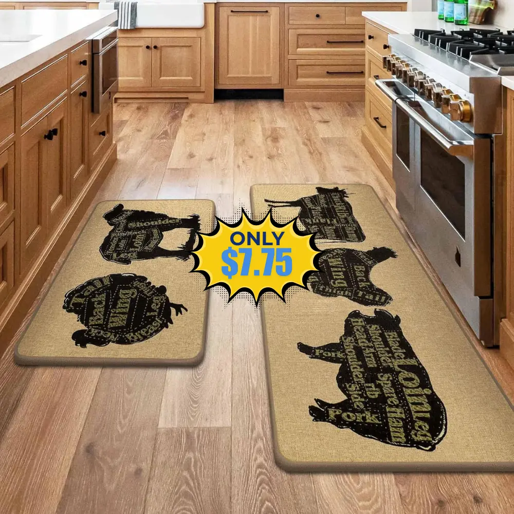 Seloom Farmhouse Kitchen Mats 2 Piece Deal: Save with IEYFNWKT