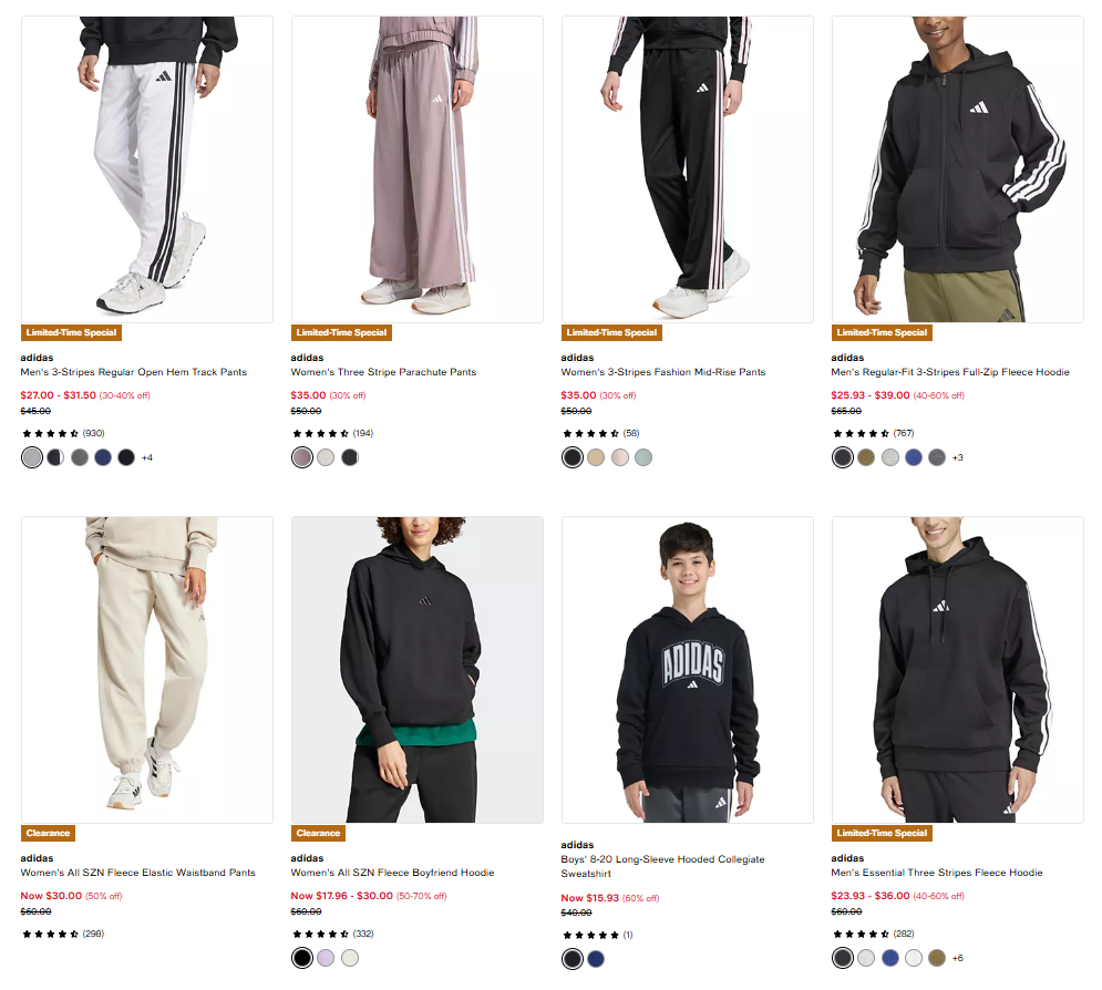 Adidas Clothing Sale Up to 70% Off at Macy’s