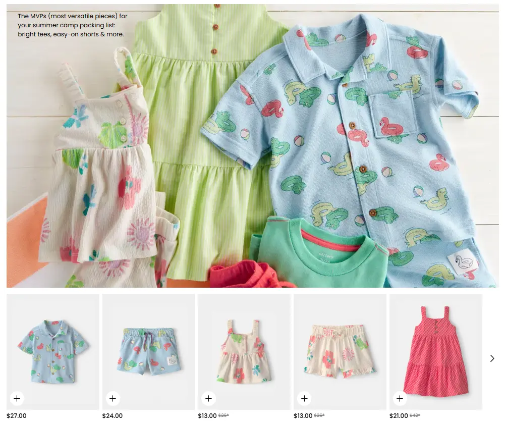 Carter’s Memorial Day Sale: Summer Outfits for Your Little Ones