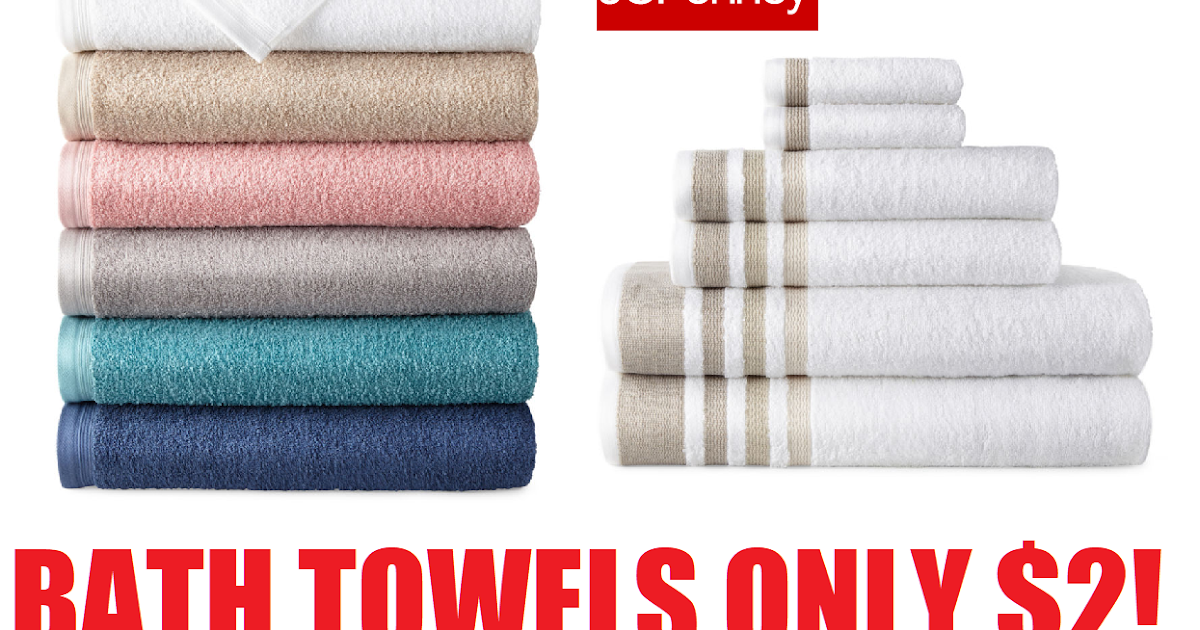 Home Expressions Bath Towels Deal: Buy 1, Get 2 FREE at JCPenney