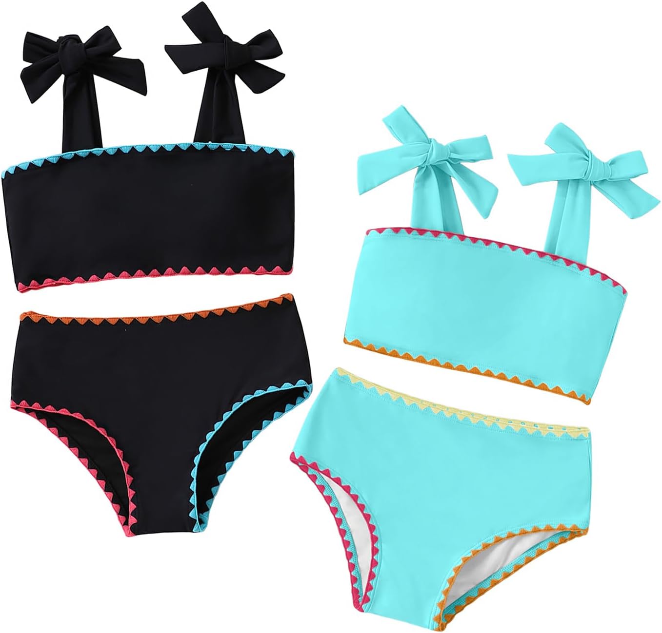 EDFTM Tween Girls 4-Piece Swimsuit, Summer Beach Swimwear Ba deal at Amazon