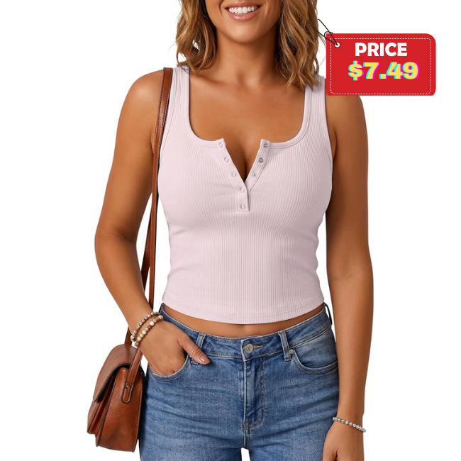 Cropped Ribbed Tank Top Promo: Save with JROTK8A8