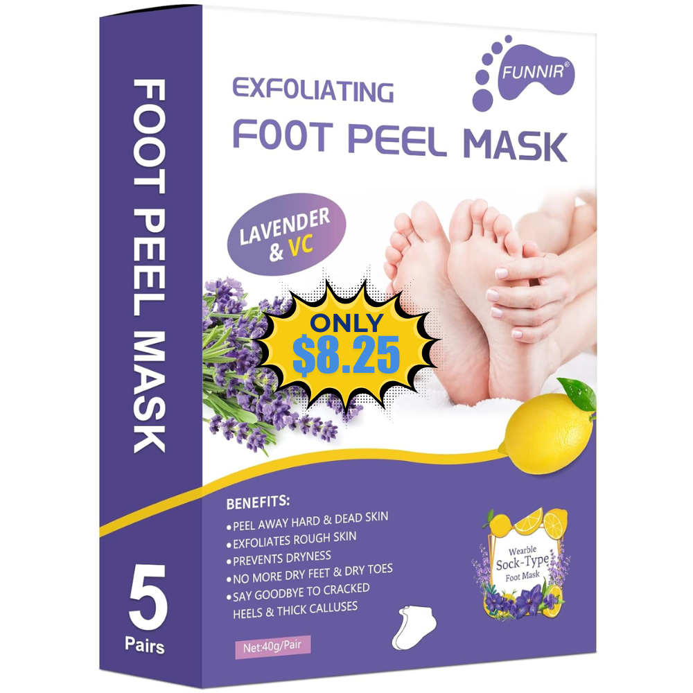 Foot Peeling Mask (5 Pack) Deal: Save with Promo Code + Subscribe & Save