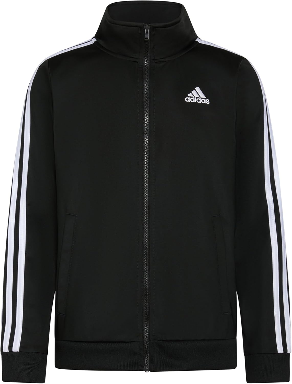 Adidas Boys' Toddler Zip Front Iconic Tricot Jacket Black Adi on Amazon