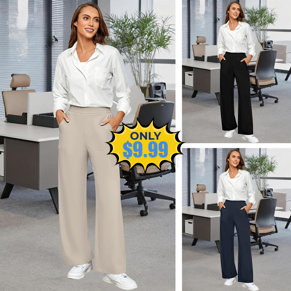 DLOODA Womens Wide Leg Work Pants Promo: Save with 74SF3HRV