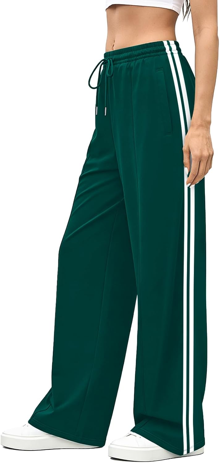 ALIMASHA Womens Track Pants Wide Leg Athletic Gym Running Sw deal at Amazon