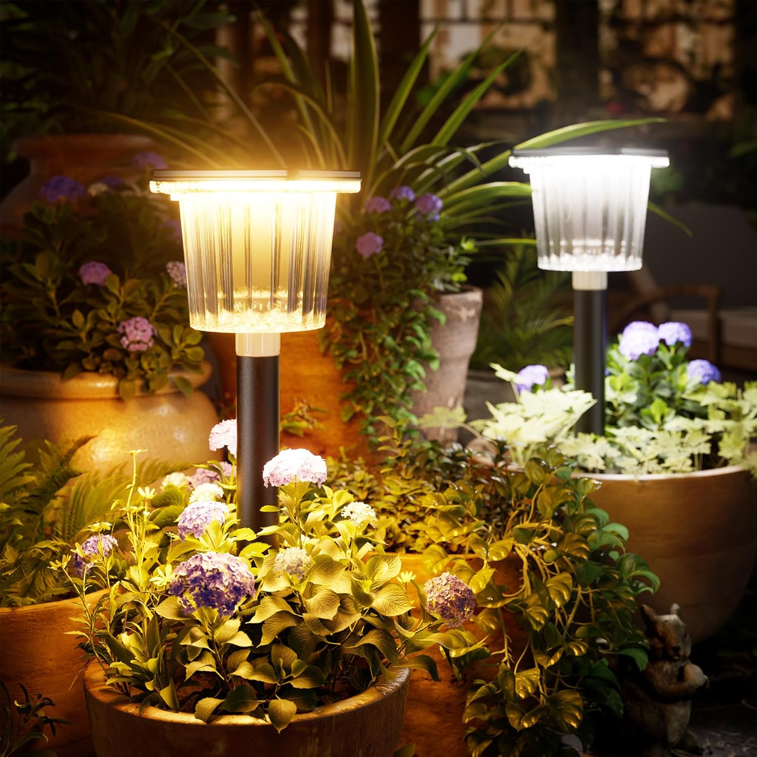 BITPOTT Super Bright Solar Pathway Lights 8-Pack on Amazon