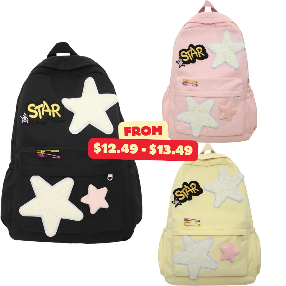Stars Backpack Cute Aesthetic Deal: Use promo code 48F78MOI