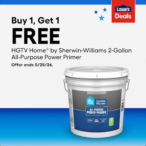 Lowe's Home Pick: HGTV HOME by Sherwin-Williams All-Purpose deal at Lowe's